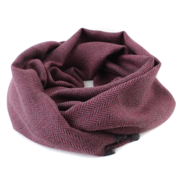 Фин вълнен шал Ma.Al.Bi. MAB140/545/10, 40х180 см, Розово-черно