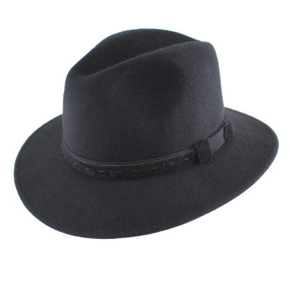 Мъжка филцова Fedora HatYou CF0040, Черен
