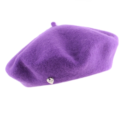 Дамска вълнена барета HatYou CP0764, Лилав