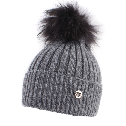 Ladies' knitted hat Granadilla JG5031, Gray melange