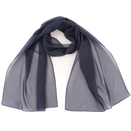 Esarfa dama HatYou SI0760, 40x160 cm, Albastru inchis