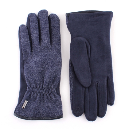 Men's touchscreen gloves HatYou GL1499, Dark gray and black
