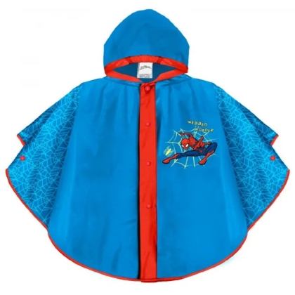 Пончо за дъжд Perletti Kids Spiderman 99164, Син