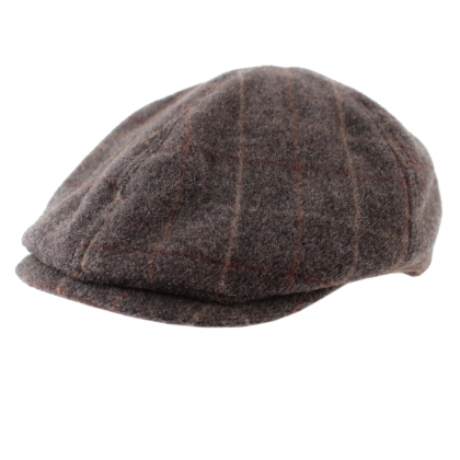 Men’s wool flat cap Luigi&Guido Tessi BRAD, Brown