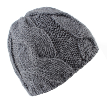 Ladie’s knitted hat with wool and alpaca content HatYou CP1173, Grey