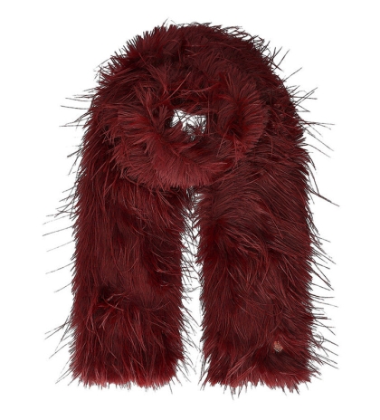 Пухкав шал SI2899, 15x180 см, Бордо