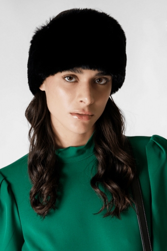 Fluffy headband HatYou CP4291, Black