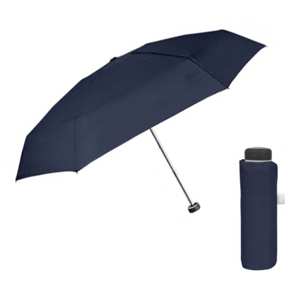 Umbrelă mini pliabilă manuală pentru bărbați | Perletti Time | Neagră