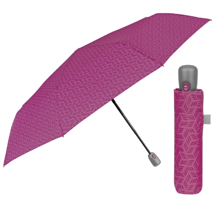 Women’s Folding Automatic Umbrella Open-Close | Perletti Time 26418 | Dusty Pink