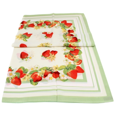 Дамски копринен шал Ma.Al.Bi. MAB695/100/2, 90х90 см, Зелен