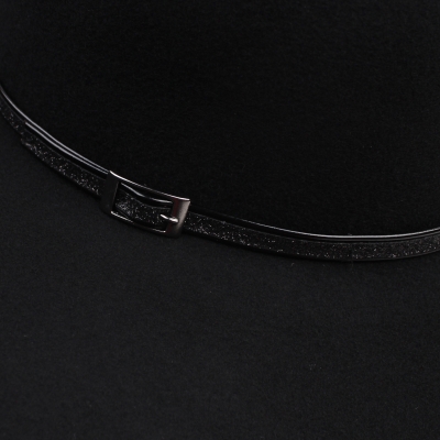 Широкопола филцова шапка HatYou CF0280, Черен