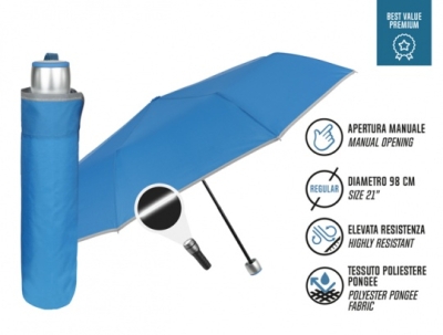 Promotional Premium Manual Windproof Umbrella Perletti 96006