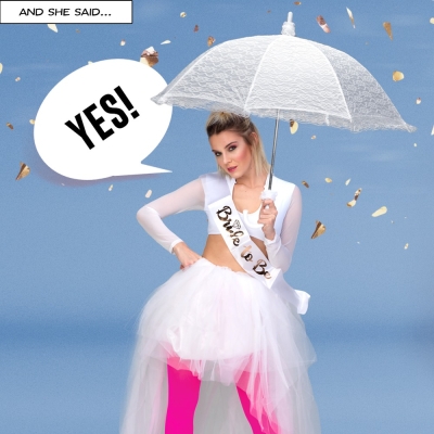 Umbrela automata de nunta pentru femei Perletti 11228