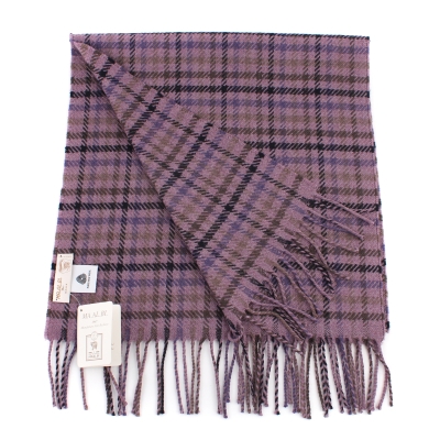 Вълнен шал Ma.Al.Bi. MAB105/90/4, 37х180 см, Лилав пепит