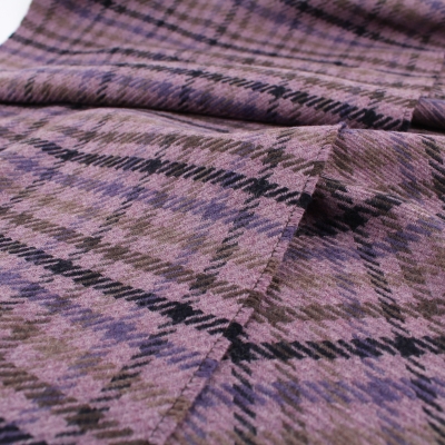 Вълнен шал Ma.Al.Bi. MAB105/90/4, 37х180 см, Лилав пепит