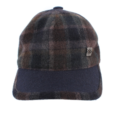 Мъжка бейзболна шапка Granadilla JG5393, Синьо-кафяво каре