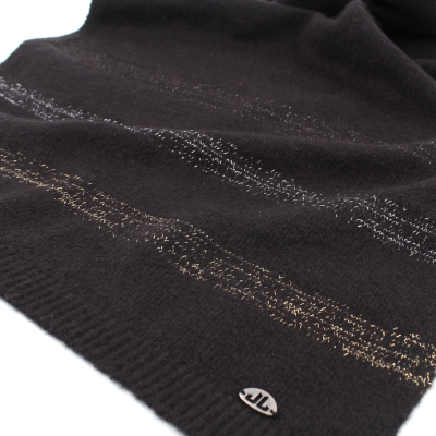 Дамски плетен комплект JailJam JA4132&JA4133, Черен/Златист/Сребрист