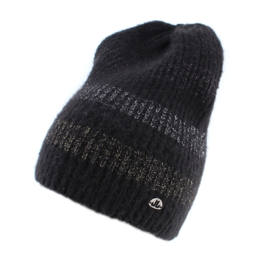 Дамски плетен комплект JailJam JA4132&JA4133, Черен/Златист/Сребрист