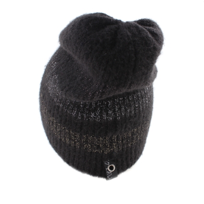 Дамски плетен комплект JailJam JA4132&JA4133, Черен/Златист/Сребрист