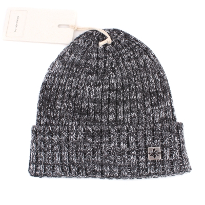 Мъжка плетена шапка Granadilla JG5186, Черен меланж