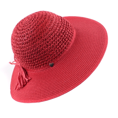 Ladies' wide-brimmed hat HatYou CEP0602, Red