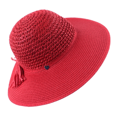 Ladies' wide-brimmed hat HatYou CEP0602, Red
