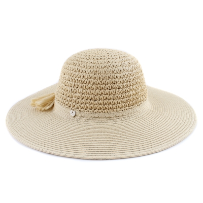 Pălărie cu boruri largi de damă HatYou CEP0602, Natural