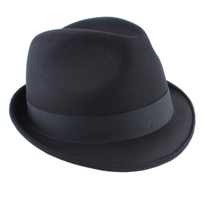 Мъжка филцова шапка Luigi&Guido Tesi Royal, Черен
