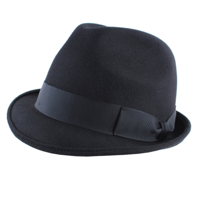 Мъжка филцова шапка Luigi&Guido Tesi Royal, Черен