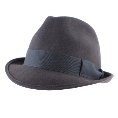 Мъжка филцова шапка Luigi&Guido Tesi Royal, Тъмносив