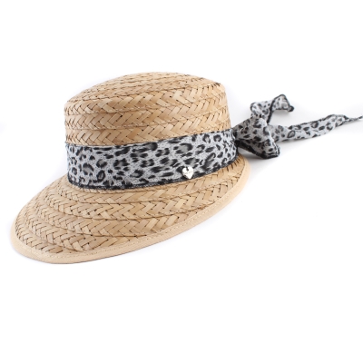 Palarie de vara dama HatYou CEP0425, Panglica gri