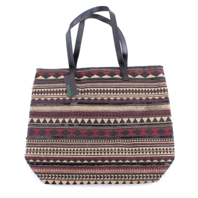 Плажна дамска чанта от юта HatYou BP0159, Тъмноцикламен