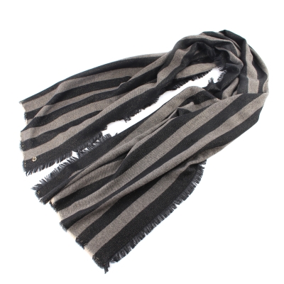 Дамски зимен шал Granadilla JG5349, 70x200 см, Черен/Златист