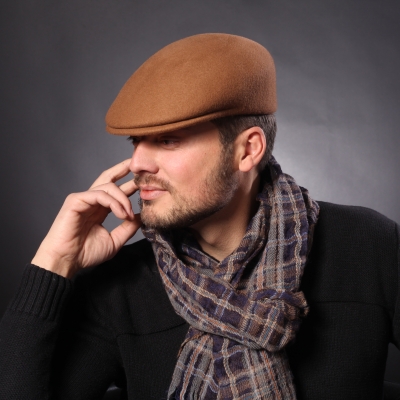 Мъжки вълнен каскет HatYou CF0001, Камила