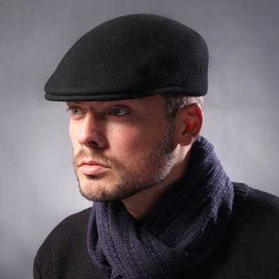 Мъжки вълнен каскет HatYou CF0001, Черен