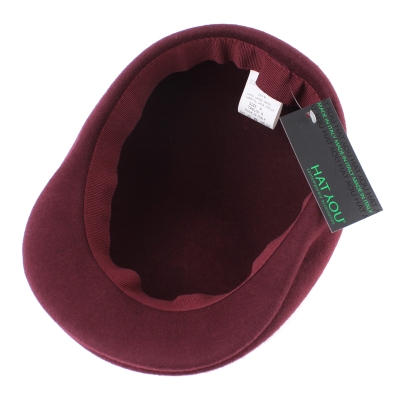 Мъжки вълнен каскет HatYou CF0001, Бордо