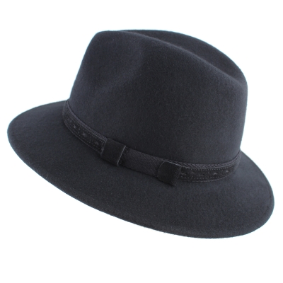 Мъжка филцова Fedora HatYou CF0040, Черен