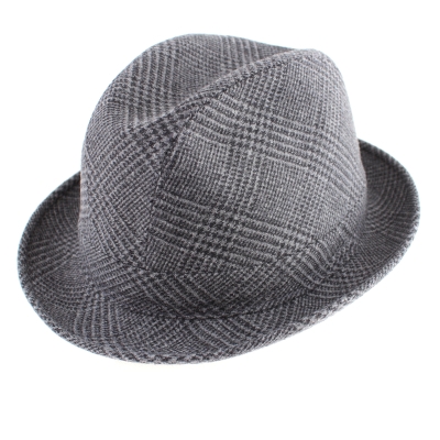 Мъжка зимна шапка Fedora HatYou CP0921, Сив пепит