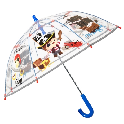Кids' transparent umbrella Perletti CoolKids Pirate 15602