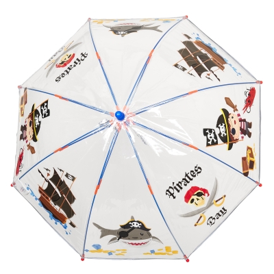 Кids' transparent umbrella Perletti CoolKids Pirate 15602