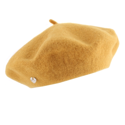 Дамска вълнена барета HatYou CP0764, Горчица