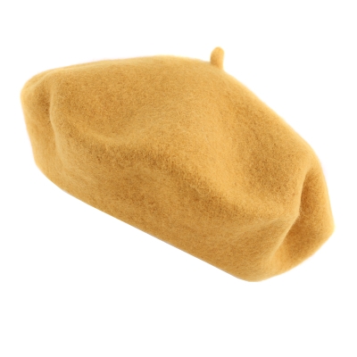 Дамска вълнена барета HatYou CP0764, Горчица