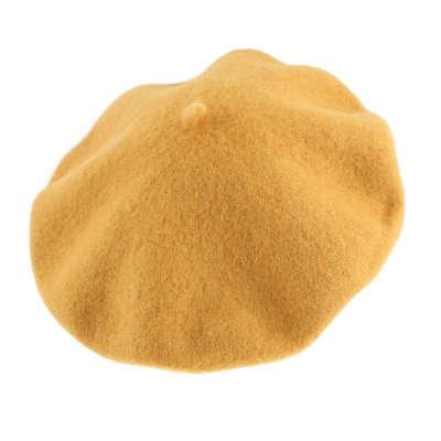 Дамска вълнена барета HatYou CP0764, Горчица