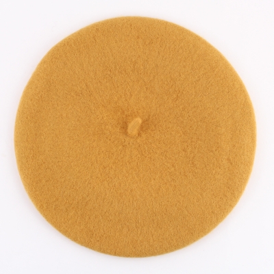 Дамска вълнена барета HatYou CP0764, Горчица