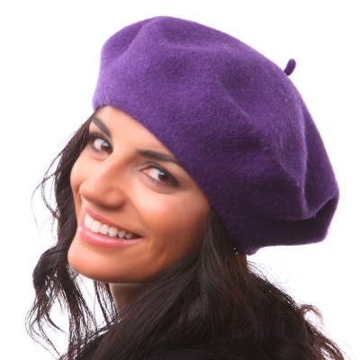 Дамска вълнена барета HatYou CP0764, Бордо