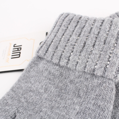 Дамски плетени ръкавици JailJam JG5202, Светлосив