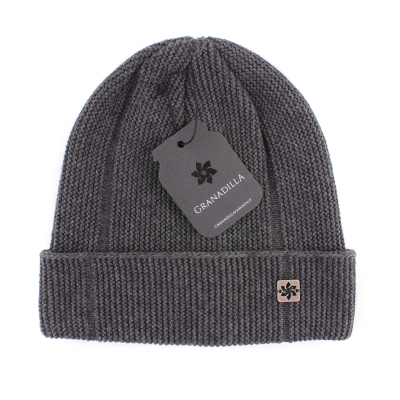 Мъжка плетена шапка Granadilla JG5118, Тъмносив