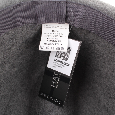 Мъжка филцова шапка Fedora HatYou CF0045, Сив меланж