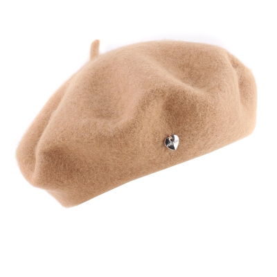 Дамска вълнена барета HatYou CP0764, Камила