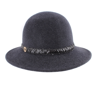 Pălărie de pâslă pentru femei Granadilla JG6030, Gri închis